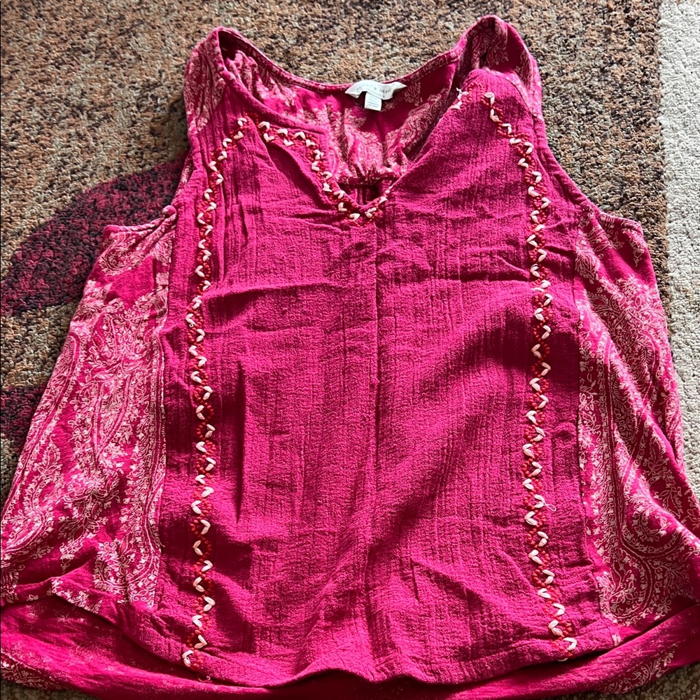 Lucky Brand paisley tank size S
